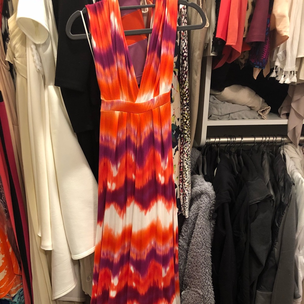 Tart long halter tie dress
